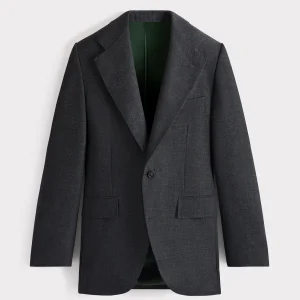 COSTUME DROIT EN FRESCO DE LAINE - GRIS