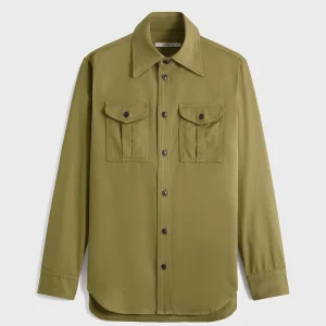 CHEMISE BOY SCOUT EN SERGÉ DE COTON - KAKI