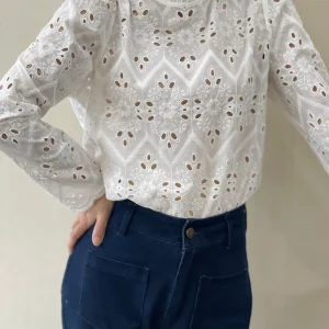 Blouse Féminine Coton Brodée