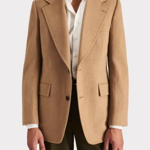 VESTE DROITE EN POIL DE CHAMEAU EXTRA-FIN - CAMEL