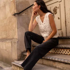 Jean Flare Gris Foncé