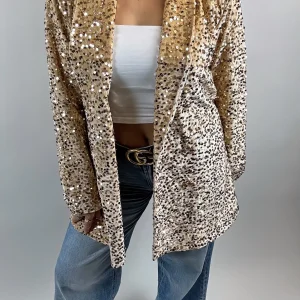 Blazer à Paillettes Élégant – Veste Tendance et Brillante pour un Look Chic et Festif