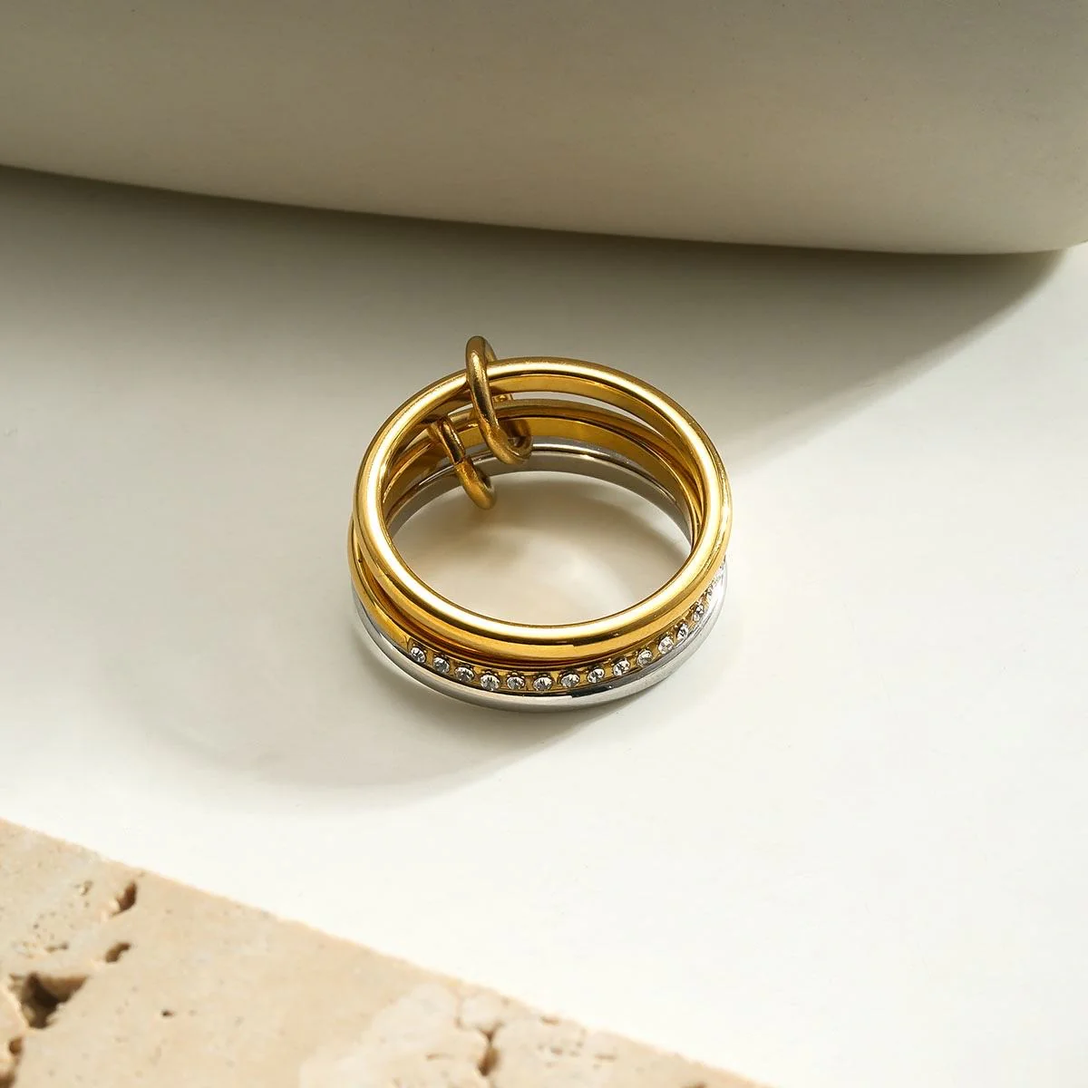 Bague Anneaux Entrelacés – Image 3
