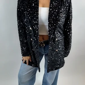 Blazer à Paillettes Élégant – Veste Tendance et Brillante pour un Look Chic et Festif