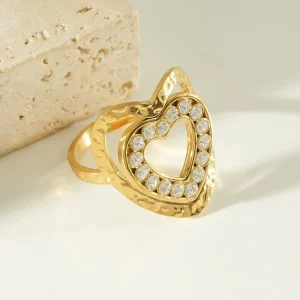 Bague Statement Cœur