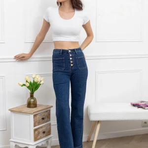 Jean à Boutons Dorés - Taille du 38 au 48