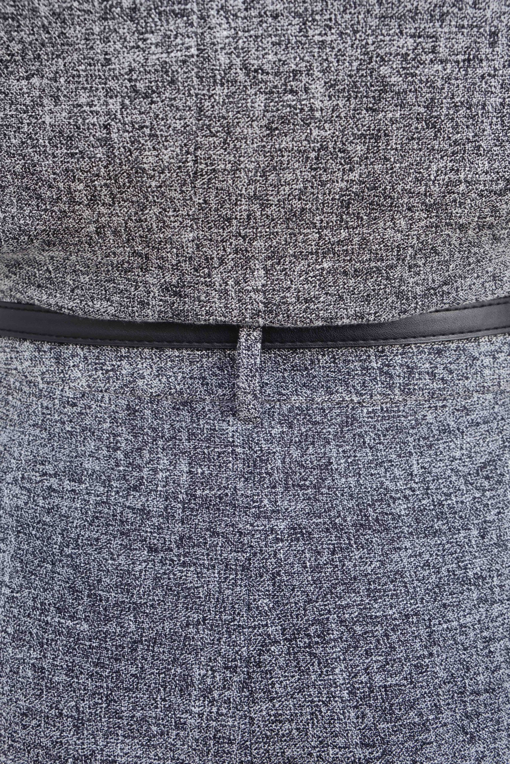 Bermuda Gris Taille Haute  À Pinces Coupe Large – Image 5