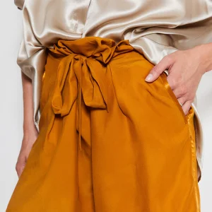 Short Chloé - Terre de Sienne- Soie