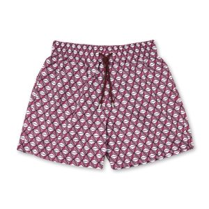 Short de bain - Cordes Pourpre