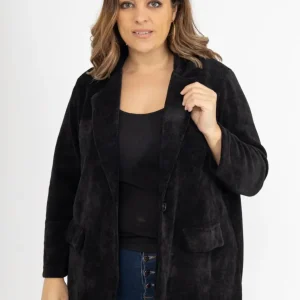 Veste en Velours Grande Taille