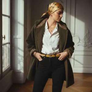 Manteau Bouclette Léopard Rachelle