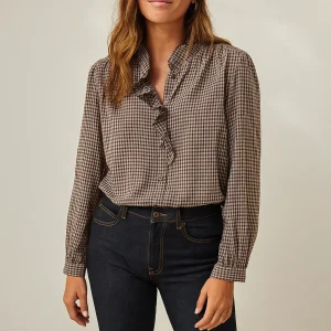 Chemise Vichy Bordeaux ou Choco