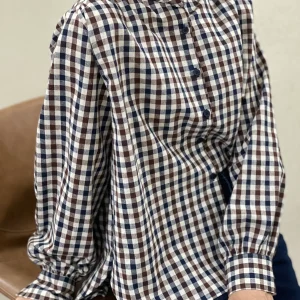 Chemise Coton carreaux Rétro