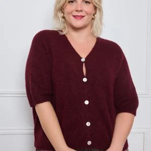 Gilet Boutonné Alpaga - TU du 44 au 50