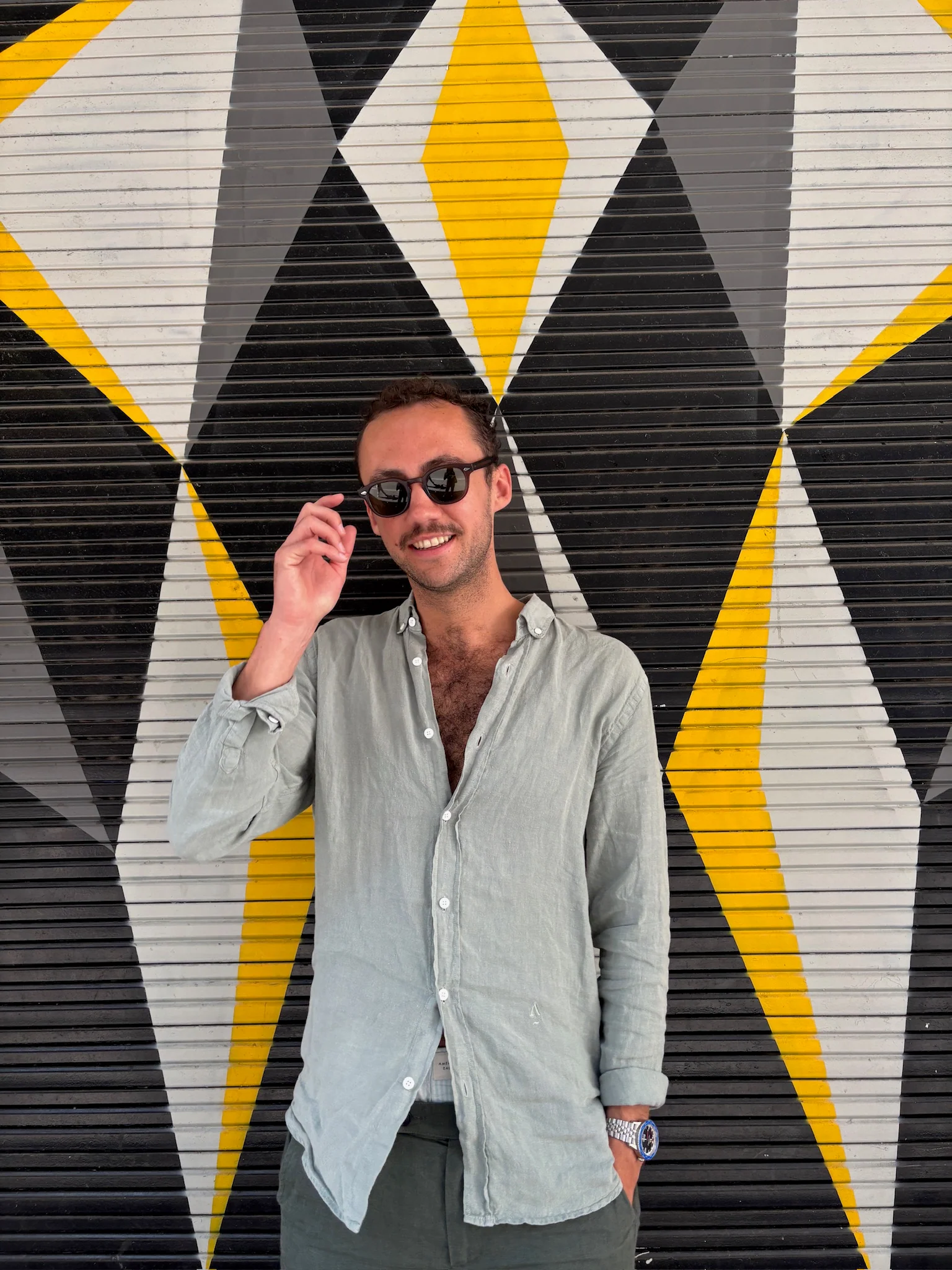 Chemise en lin Sauge – Image 2