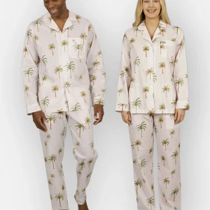 Beige Matching PJs - Palm Beach