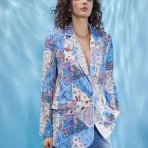 Blazer bleu marine femme chic