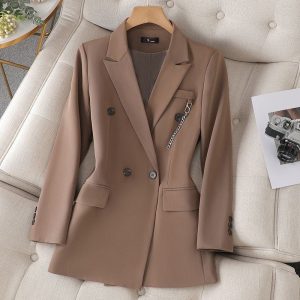Blazer chic hiver marron femmes
