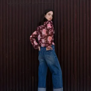 Chemisier Fleuri Femme Chic À Volants Imprimé, Élégance Confort Pour Toutes Occasions