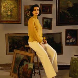 Blouse en Mousseline de Soie