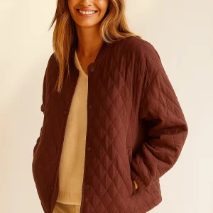 Veste Matelassée Bordeaux