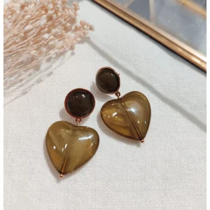 Boucles Coeur Résine