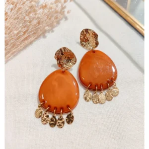 Boucles d'Oreilles Ovales Pampilles