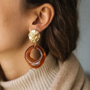 Boucles Anneaux Résine