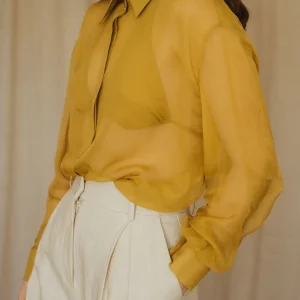 Chemise en Mousseline de Soie pour Femme