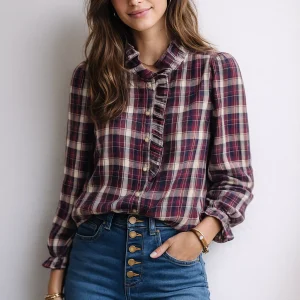 Chemise Romance Carreaux