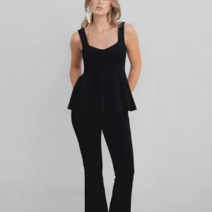 Pantalon Évasé Noir