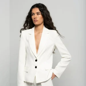 Blazer Blanc Élégant