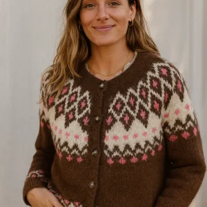 Gilet Jacquard Chocolat