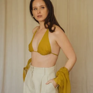 Haut Brassière en Soie pour Femme