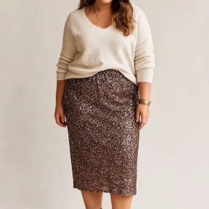 Jupe Élégante Scintillante - TU du 44 au 50