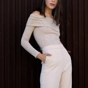 Pantalon Droit écru