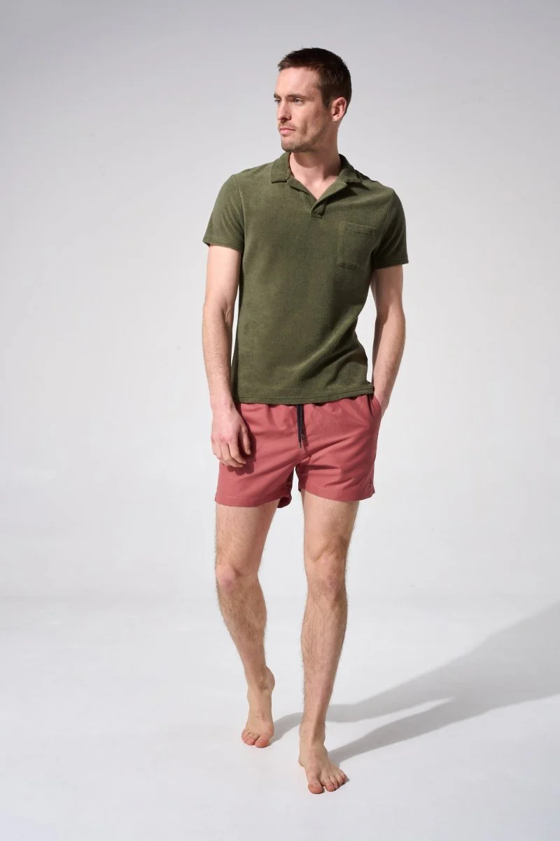 Short de bain - Uni brique – Image 2