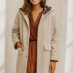 Manteau Léopard Doublé