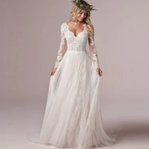 Mariage bohème chic robe de mariée