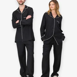 Black TENCEL™ Couples Pyjamas