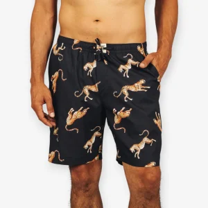 Men's Lounge Shorts - Jumping Cheetah