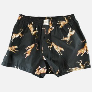 Men's Boxer Shorts - Jumping Cheetah