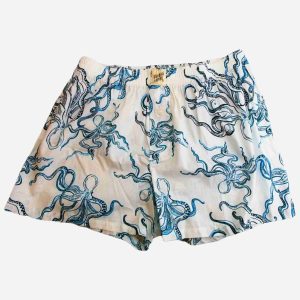 Men's Boxer Shorts - Octopus Indigo