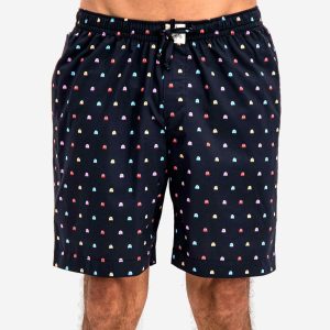 Men's Dark Blue Lounge Shorts - P-Ghost