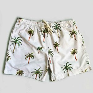 Men's Beige Swim Shorts - Palm Beach