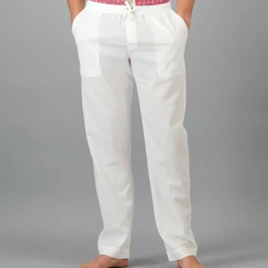Men's White Linen Pants