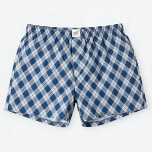 Men's Boxer Shorts - Argyle Navy