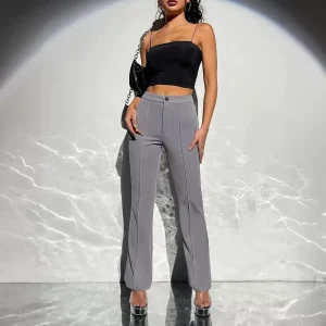 Le Pantalon Coupe Droite Élégant Style Chic