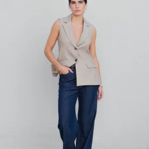 Jean élastique effet denim