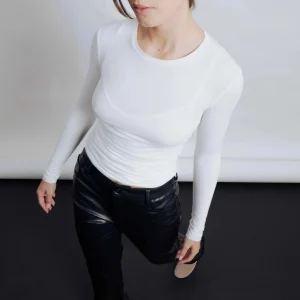 Pantalon en simili cuir noir